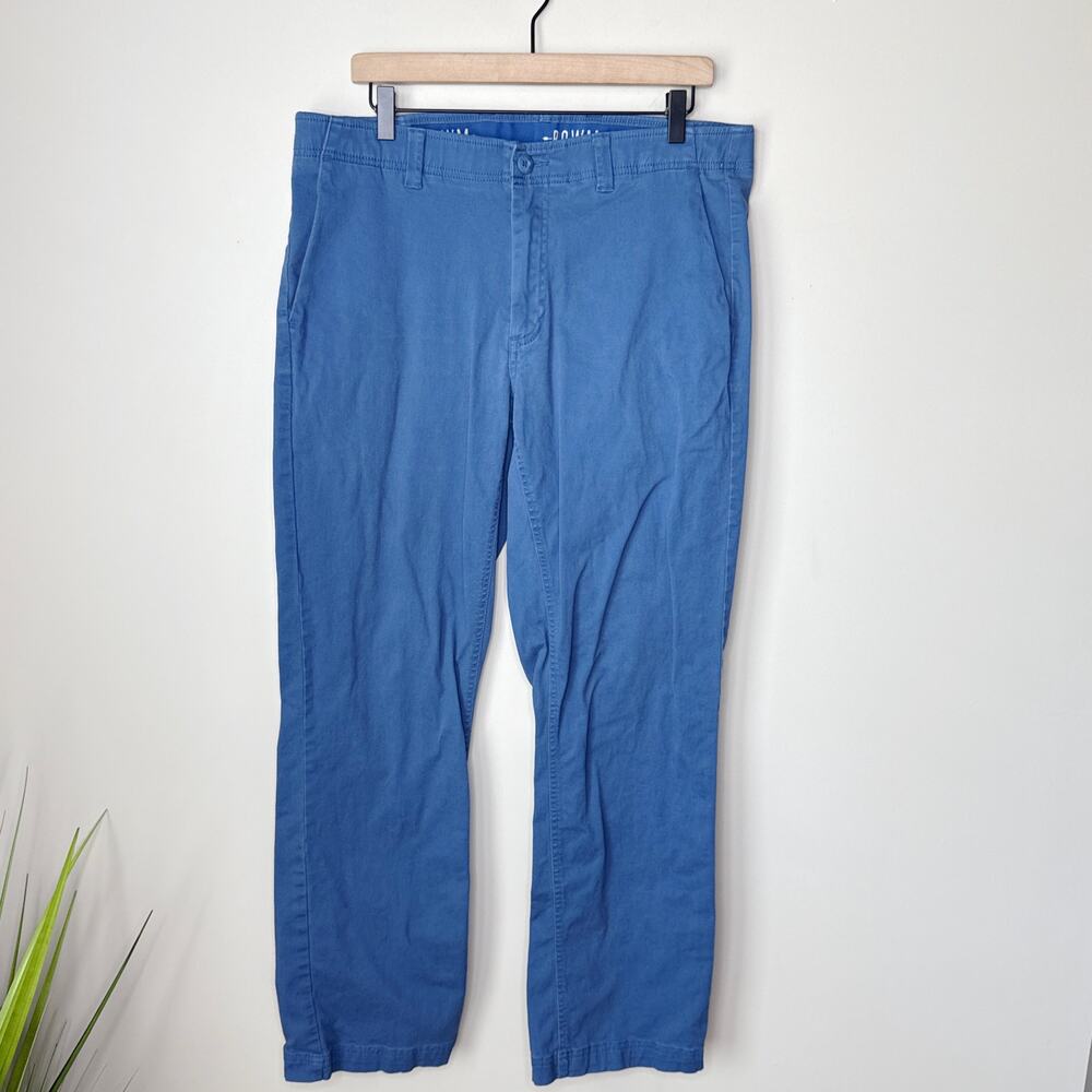 ROWM Men's Blue Chino Stretch Pants Size‎ 36x34 Casual Comfort